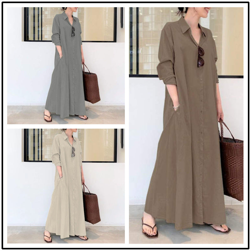 Maxi Shirt Long Dress