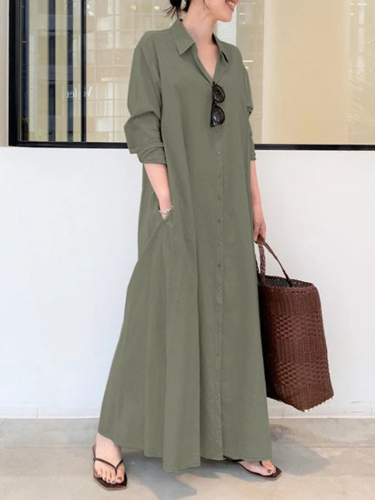 Maxi Shirt Long Dress